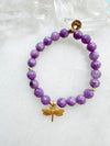 Lepidolite Dragonfly Octa Stretch