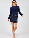 Navy Fuzzy Sweater