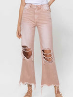 FINAL SALE Vintage Distressed Colored Jean in Blush