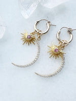 Rhinestone Moon Zircon Burst Huggy