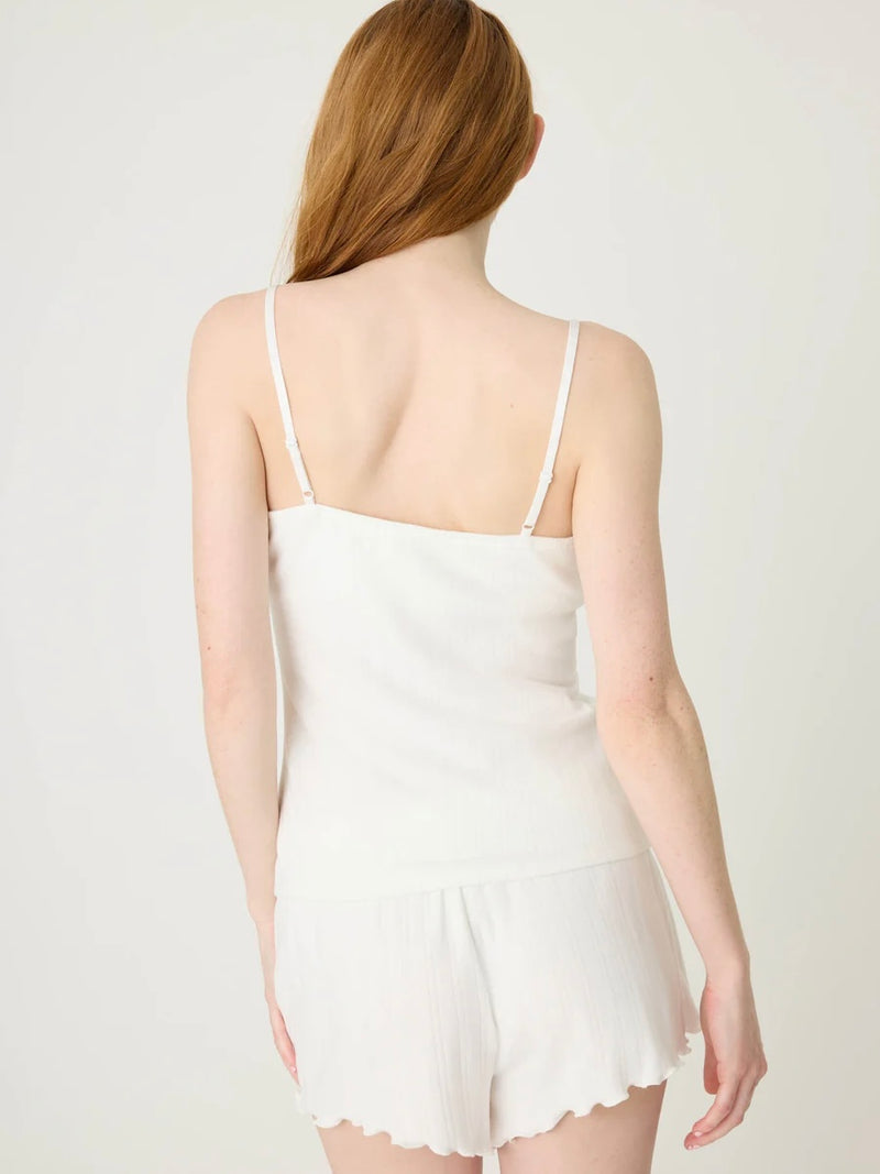 Pointelle Cami in Ivory