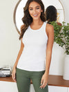 Ribbed Tank Top in White