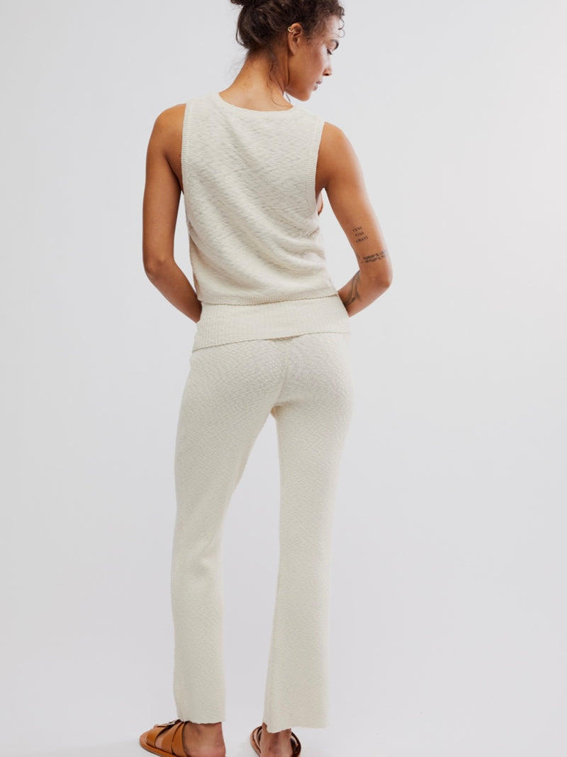 Ruby Sweater Pant in Raw White