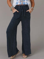 Relaxing Robin Wide Leg Pant in Navy
