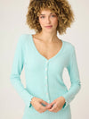 Pointelle Cardigan in Mint