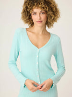 Pointelle Cardigan in Mint