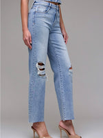 Ella High Rise Distressed Jeans