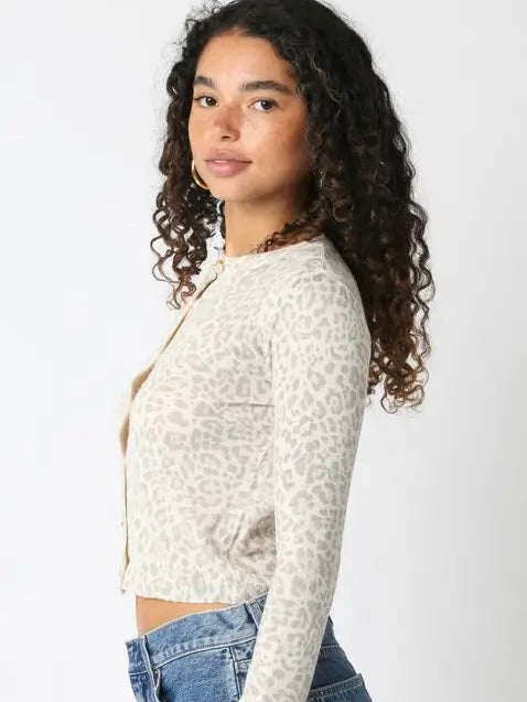 Kismet Sweater in Pink Leopard