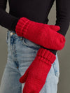 Red Knit Mittens