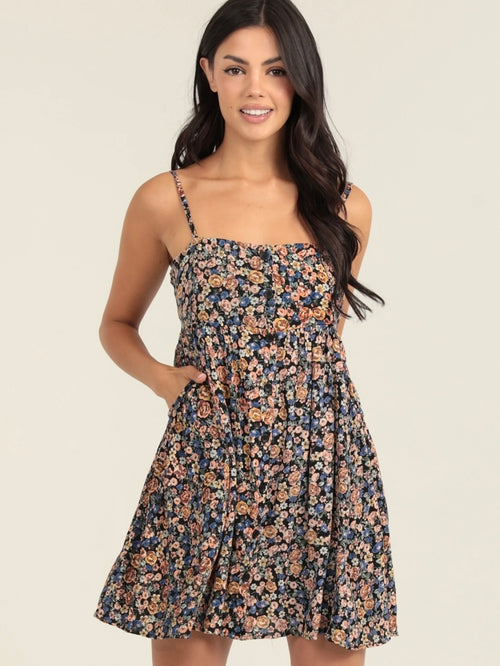 Dahlia Floral Mini Dress