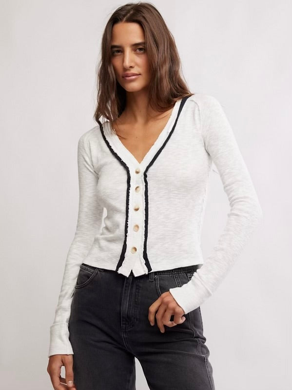 Tipton Cardi in Ivory