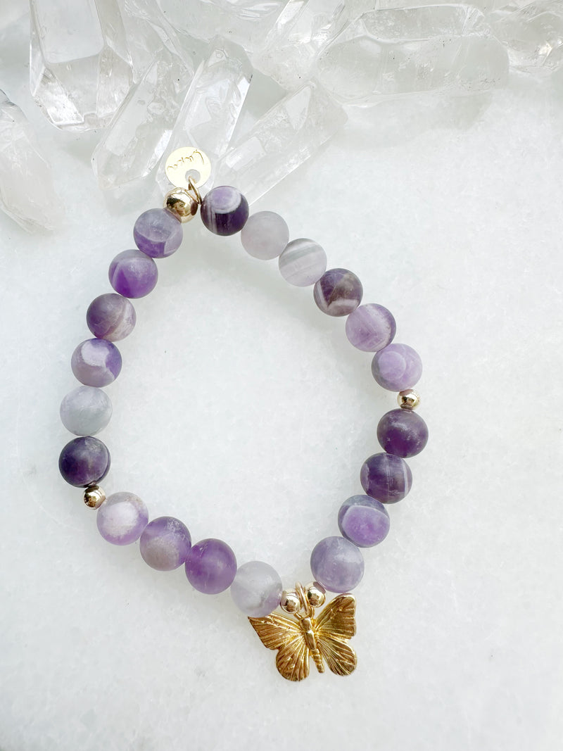 Chevron Matte Amethyst Butterfly Octa Stretch