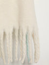 Winter Chill Blanket Scarf in Ivory