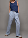 Blue Pinstripe Lounge Pants