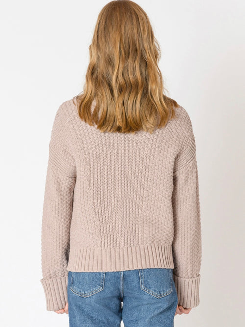 Warmer Taupe Cuff Sleeve Cardigan