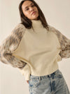 Geo Detail Turtleneck Sweater
