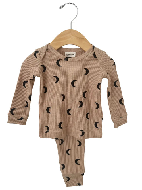 Moon Organic Waffle Two Piece Set