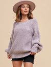 Lavender Fields Oversized Sweater