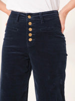 EXTRA 25% OFF Valentina Velvet Wide Leg Pant Navy