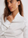 Breezy Slit Sweater Thermal Top