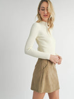 Bakery Ribbed Knit Sweater in Ivory