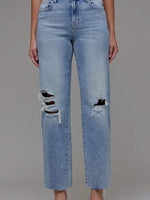 Ella High Rise Distressed Jeans