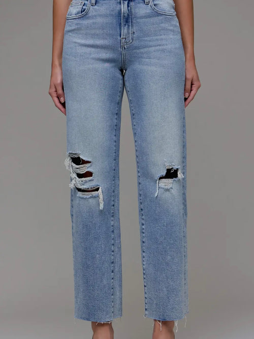 Ella High Rise Distressed Jeans