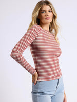 Between The Lines Boat Neck Top