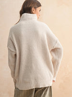 Mock Neck Chenille Sweater