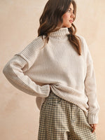 Mock Neck Chenille Sweater