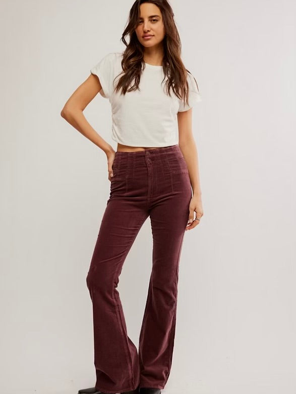 EXTRA 25% OFF Jayde Cord Flare Chocolate Pant