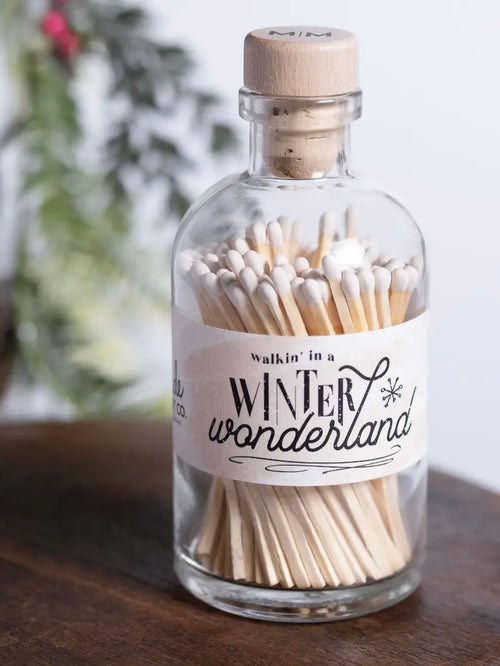 Vintage Apothecary Christmas Winter Wonderland Matches