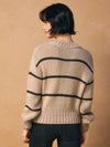 Sweater Weather Striped Button Cardigan