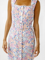 FINAL SALE Retro Floral Belted Mini Dress