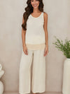 Mesh Linen White Top