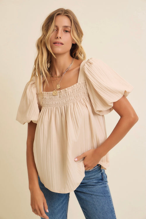 Dreamer Bubble Sleeve Top