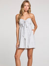 Ocean Striped Halter Mini Dress