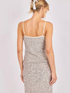 Sequin Lustre Tank