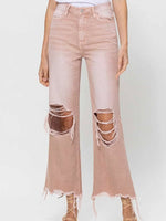 FINAL SALE Vintage Distressed Colored Jean in Blush