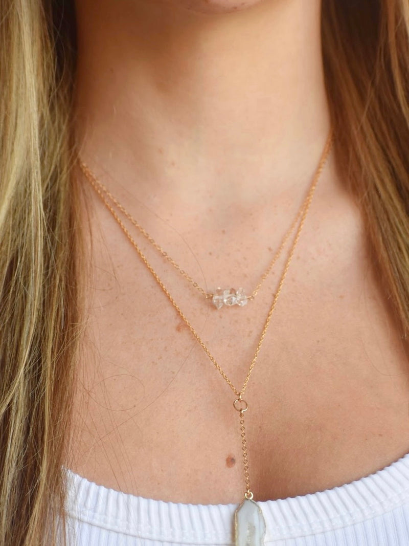 Herkimer Diamond Bora Necklace
