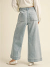 Tie Front Beloved Wide Leg Denim