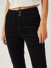 Jayde Cord Flare Black Pant