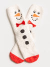 Snowman Fuzzy Sock