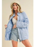 FINAL SALE Blue Cloud Quilted Jacket