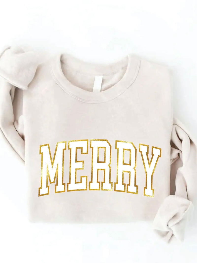 Merry Foil Sweatshirt