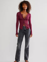 Going Places Cardigan in Acai