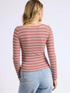 Between The Lines Boat Neck Top