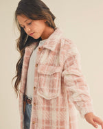 Luxa Little Pink Plaid Shacket