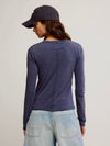 Nova Long Sleeve Tee in Peacoat