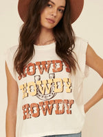 Howdy Garment-Washed Graphic Tee